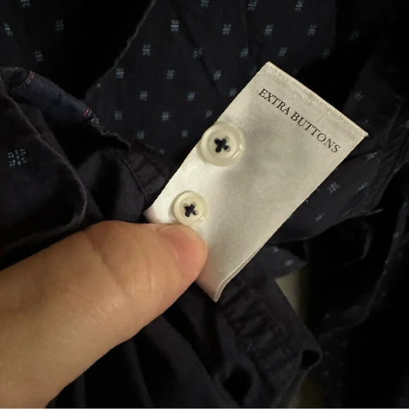 Jackthreads Navy blue printed‎ button down - Picture 5 of 8